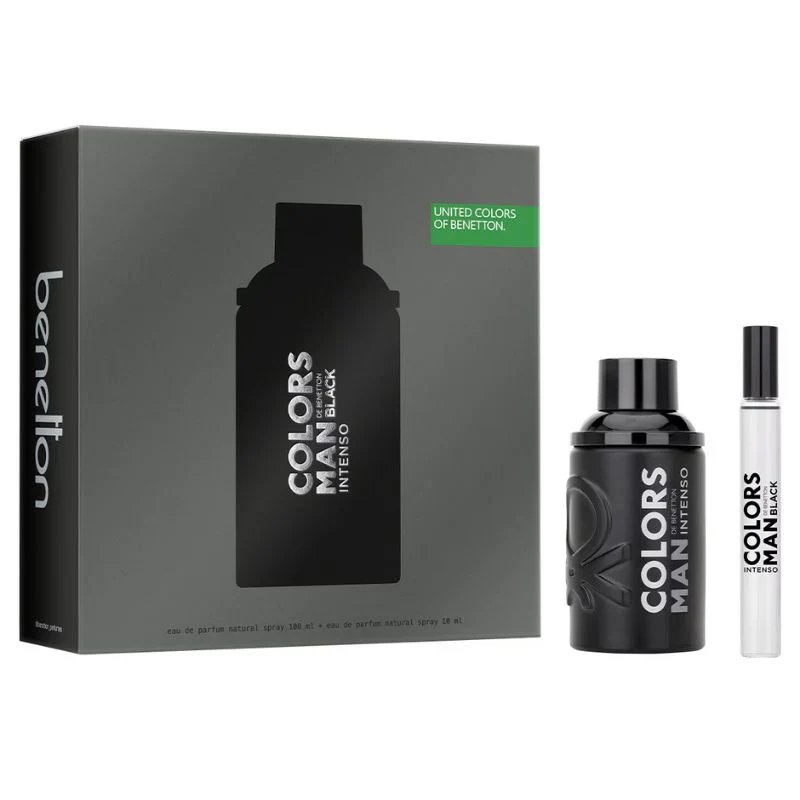 Benetton Colors Man Black Intenso Set de Regalo